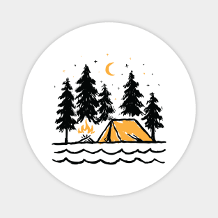 Night Camping for light Magnet